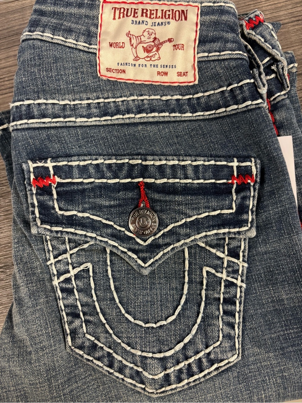 True Religion Becca Mid Rise Super T Bootcut Jeans
